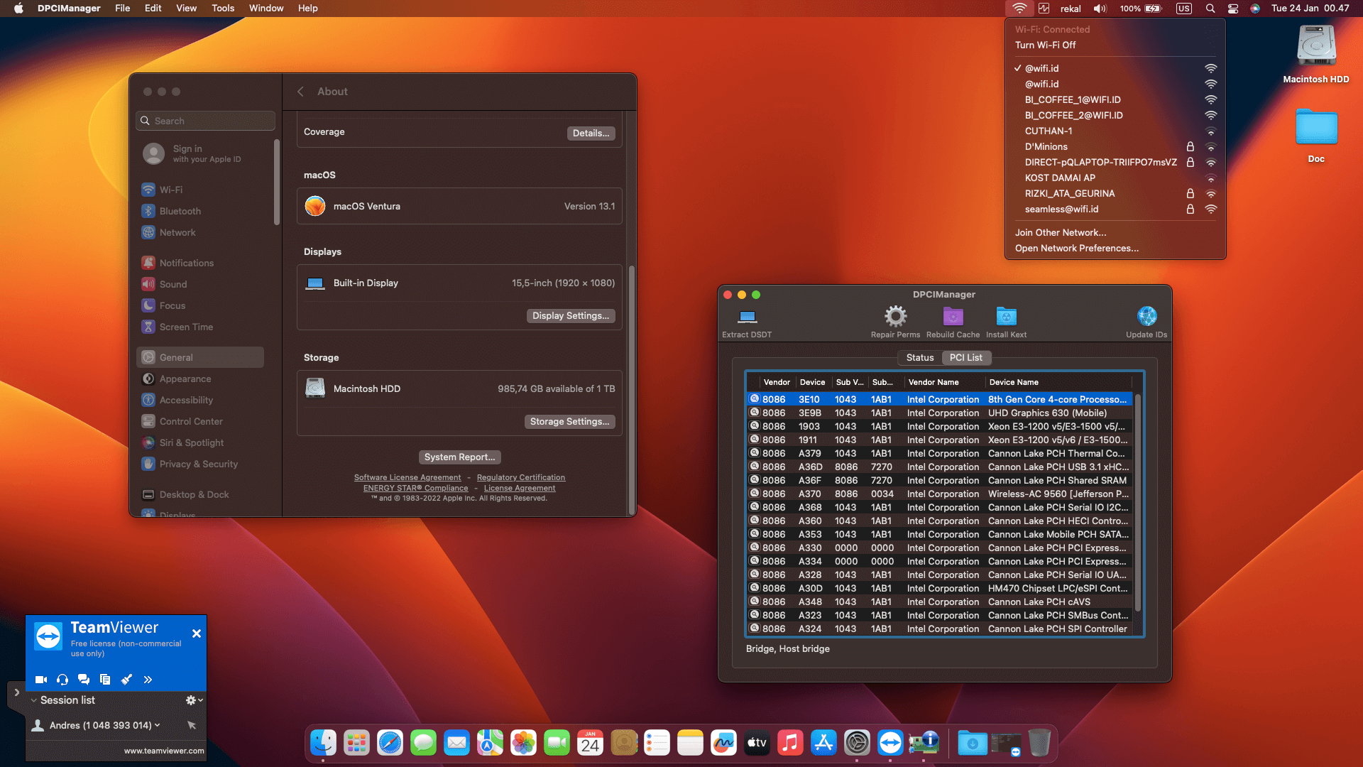 Asus TUF Gaming F505GT I565B6T [CoffeeLake   Intel UHD 630 + I2C]   OpenCore 2